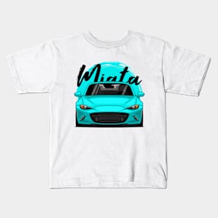 Teal Miata MX5 ND Kids T-Shirt